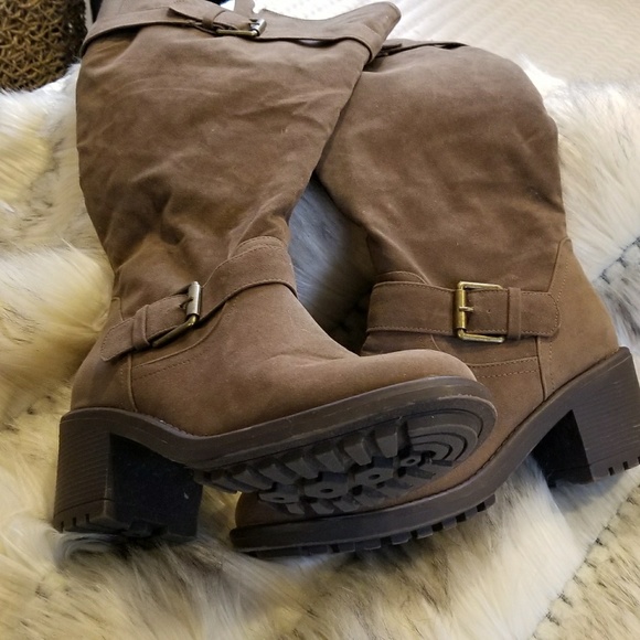 Lane Bryant Tan Suede Boots - Picture 3 of 4